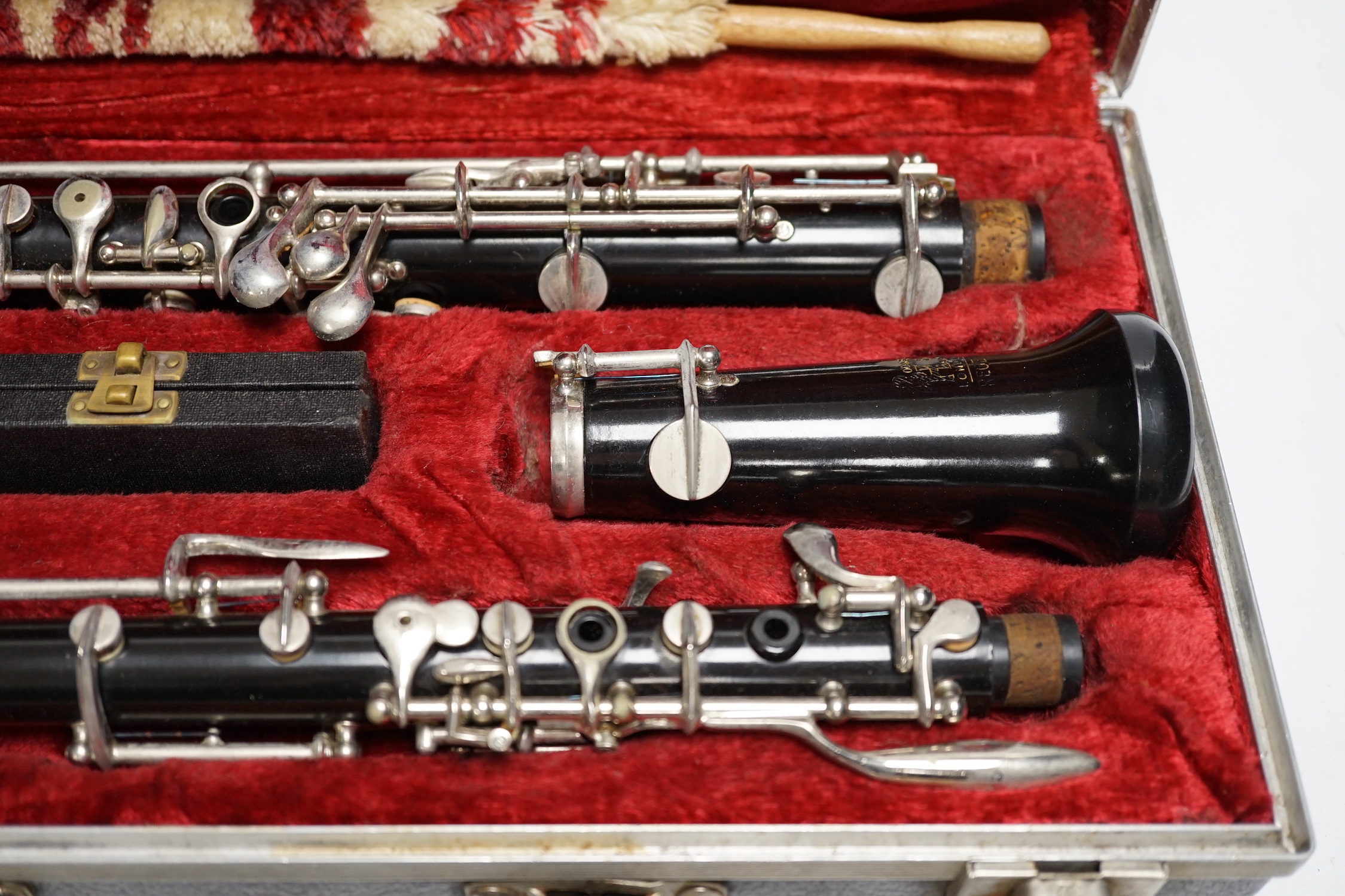 A cased Boosey and Hawkes Regent oboe, in fitted case